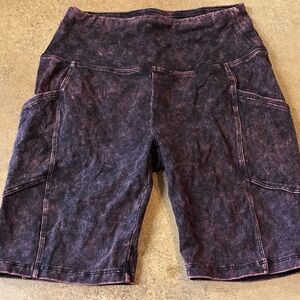 Zenana Outfitters Black and Pink Bike Shorts